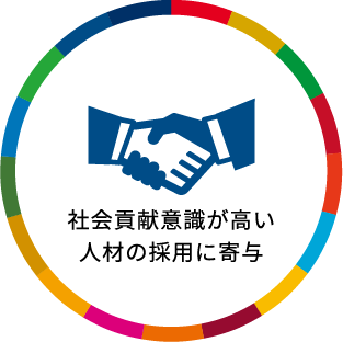 社会貢献意識が高い人材の採用に寄与